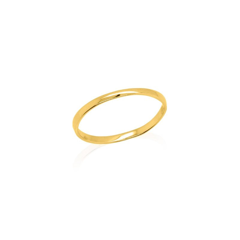 Mara - Plain 10K Gold Minimalist 1.5mm Band Ring