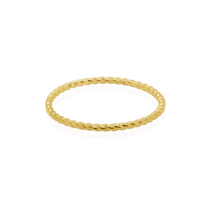 Anneliese 10k Gold Rope Ring