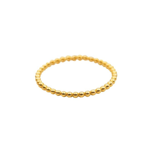 Celeste 10K Gold Minimalist Bubble Ring