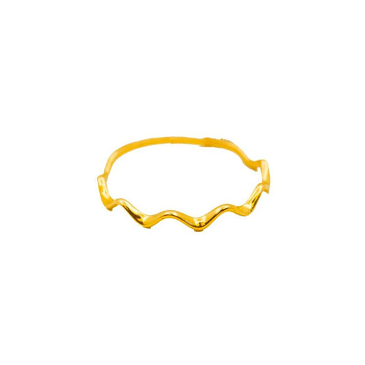 Willow 10K Minimalist Wave Ring