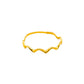 Willow 10K Minimalist Wave Ring