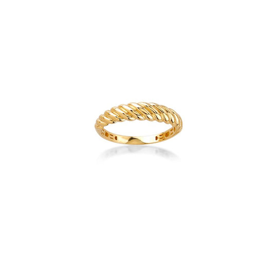 Juliette 10K Yellow Gold Thin Croissant Ring
