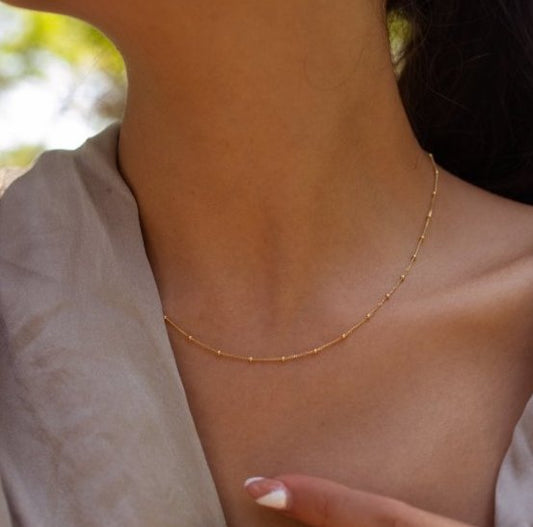 Scarlett - Satellite 10K Yellow Gold Satellite Chain
