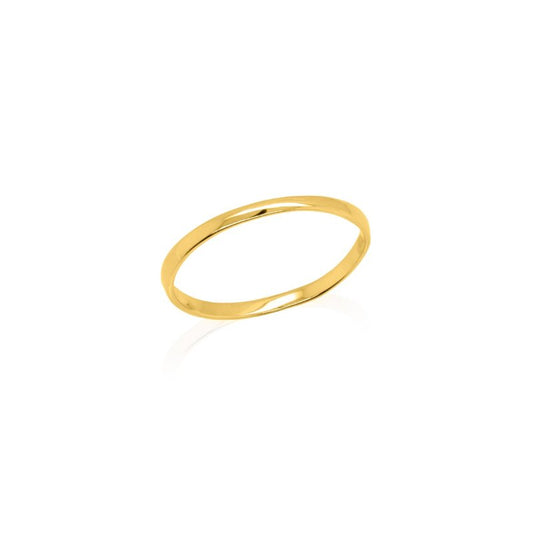 Mara - Plain 10K Gold Minimalist 1.5mm Band Ring