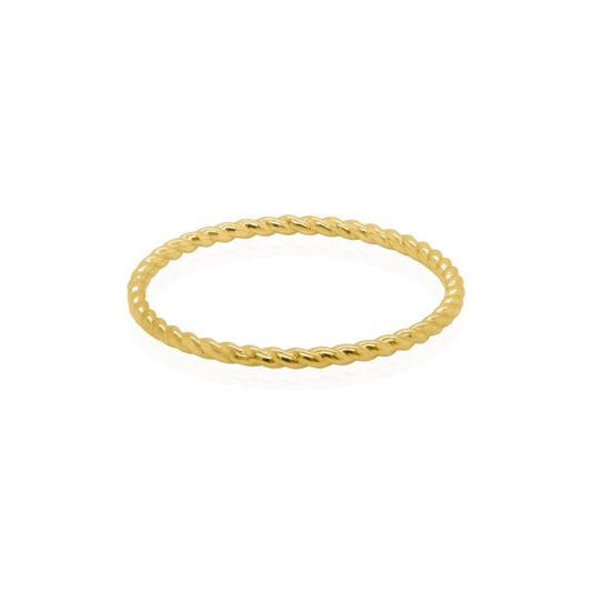 Anneliese 10k Gold Rope Ring