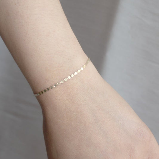 Valerie - 10K Yellow Gold Valentino Chain Bracelet