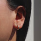 dainty mini hoop earrings 14k gold